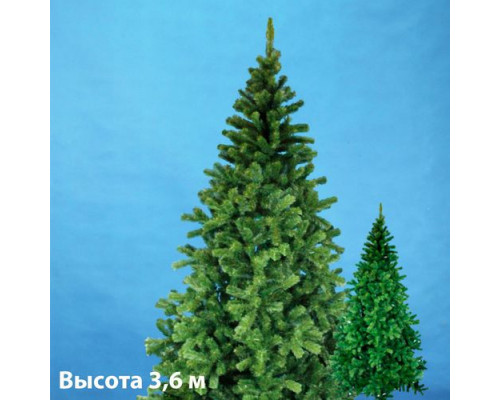 Ель Morozco Сибирская 0136 зеленая 3,6 м с мет.подставкой