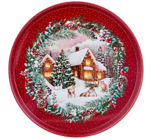 Поднос сервировочный agness "Новый год" 33*2,1 см 898-132