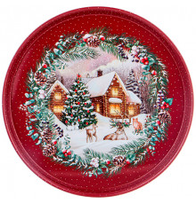 Поднос сервировочный agness "Новый год" 33*2,1 см 898-132