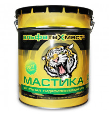 Мастика битумная АльфаТехМаст гидроизоляционная, ведро 16 кг