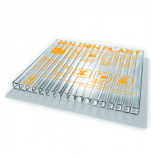 Сотовый поликарбонат GOLDEN PLAST БНП 3,5мм х 2,1м x 6м (Б/цв) ЭКОНОМ ( 0,4 кг/м2)
