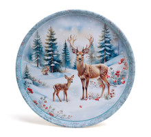 Поднос сервировочный agness "Зимняя сказка" 33*2,1 см 898-242 898-242