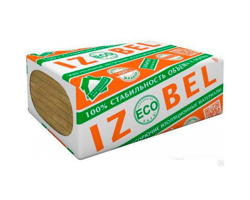 Минвата из Базальта IZOBEL Л-25 (1200х600х50)8шт (0,288м3) 5,76м2 компрессия 40% плотн.25кг/м3