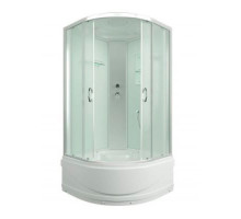 Душевая кабина ERLIT ER3508ТP-C3-RUS 80*80*215 с крышей, высокий поддон, матовое стекло, Россия