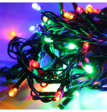 Гирлянда КОСМОС 100LED_RGB (100 свет., мультиколор, 10,8м, 8 режимов мигания) KOC_GIR100LED_RGB