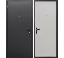 Дверь металлическая 060 Серебро 0500 Бел.дуб 970 L
