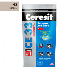 Затирка ЦЕРЕЗИТ СЕ33/5 №43 Багама беж 2-5мм (5кг) 2092226