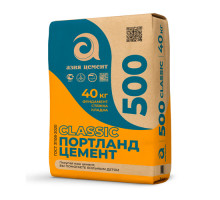 Цемент Азия Цемент I 42.5Н (ГОСТ31108-2020) (М-500) 40кг (поддон 40 шт.) CLASSIC