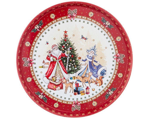 Поднос сервировочный Agness Christmas collection 33*2,1 см 898-026