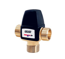 Клапан смесительный Ogint Ду15 Ру10 м/м Kvs2.1 30-65C т/стат лат выход нижний