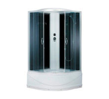 Душевая кабина ERLIT ER3510ТP-C4-RUS 100*100*215 тонированное стекло, высокий поддон, Россия