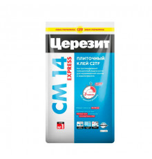 Клей для плитки ЦЕРЕЗИТ СМ 14/5кг EXPRESS Быстрый 2489477 (1 паллет -144 мешка)
