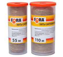 Нить сантехническая Fora льняная 110м. (10 штук)