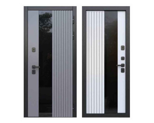 Дверь металлическая климатическая 7024 Ferroni Luxor Termo 5 Light 960 правая