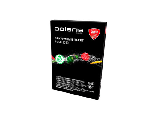 Вакуумные пакеты Polaris PVSB 2030 для вакууматора 20х30 см 100 шт Прозрачный CN