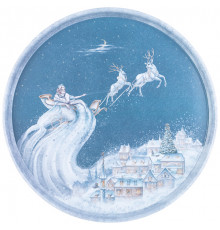 Поднос сервировочный Agness Снежная королева 33*2,1 см 898-227