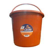 Ведро ударопрочное Leon 12л красное, круглое