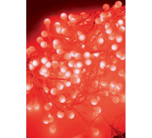 Гирлянда "Шарики" KOC_GIR288LED BALL_R (красные шарики, 6,4м, 8 режимов мигания)
