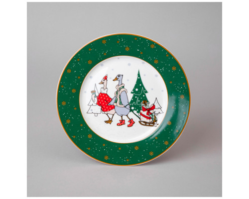 Тарелка закусочная lefard "Family christmas" 20 см 425-207