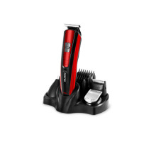 Набор для стрижки Centek CT-2133 (Red) 4 насадки, 4 гребня, база с подзарядкой