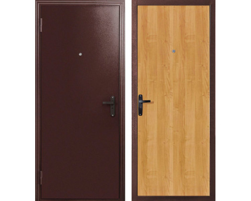 Дверь металлическая 50М (060) Мил. орех 870 L