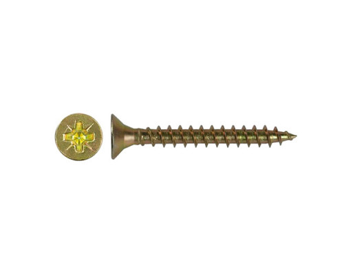 Саморез Руфкомплект Pz 3,5 х 45, желтый цинк (600 шт) г.Калуга