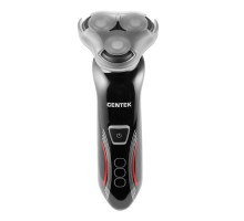 Бритва Centek CT-2159 (черн/хром) 3 плавающие головки, аккумулятор+работа от сети, Li-Ion600мАч