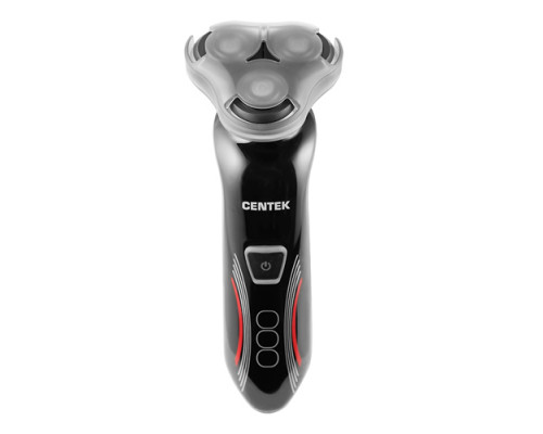 Бритва Centek CT-2159 (черн/хром) 3 плавающие головки, аккумулятор+работа от сети, Li-Ion600мАч