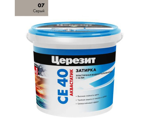 Затирка ЦЕРЕЗИТ СЕ40/1 №07 Серая (1кг) 2780263