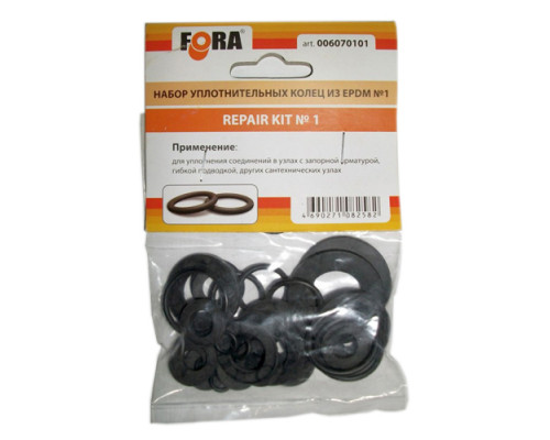 Набор уплотнительных колец из EPDM №1 Fora (100 штук)