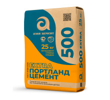 Цемент Азия Цемент II/А-П 42,5Н (ГОСТ31108-2020) (М-500) 25кг (поддон 64 шт.) EXTRA