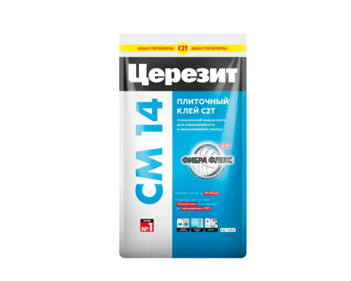 Клей для плитки ЦЕРЕЗИТ СМ 14/5кг Extra 2092164 (1 паллет - 144 мешка)
