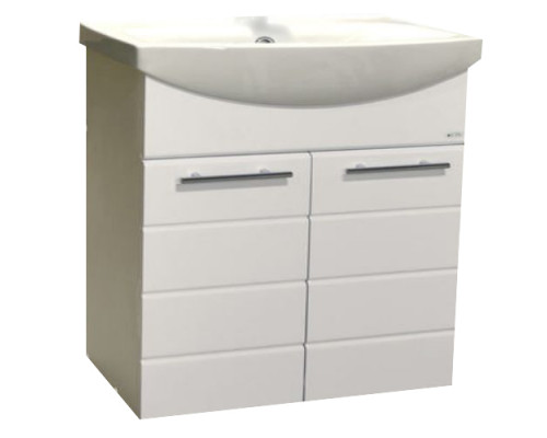 Тумба Sun&Aqua Корро 50 (2 двери) белая (под умывальник Уют-50)