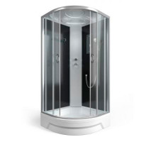 Душевая кабина ERLIT ER351026-C4 100*100*215 тонированное стекло, средний поддон, Россия