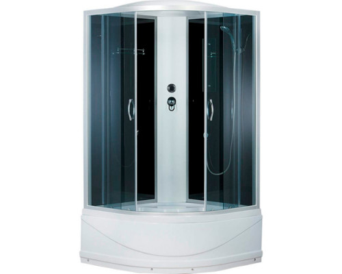 Душевая кабина ERLIT ER3509ТP-C4-RUS 90*90*215 с крышей, высокий поддон, тонированное стекло, Россия