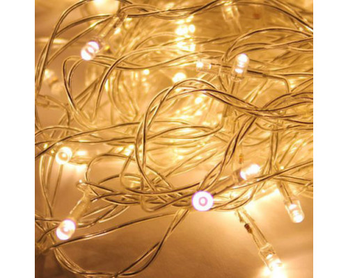 Гирлянда КОСМОС 100LED_W (100 светодиодов, белый, 10,8м, 8 режимов мигания) KOC_GIR100LED_W
